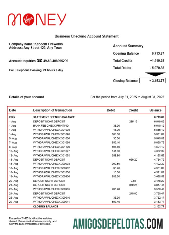 Baixável Reino Unido M Plus Current Enterprise Statement Modelo Word e PDF